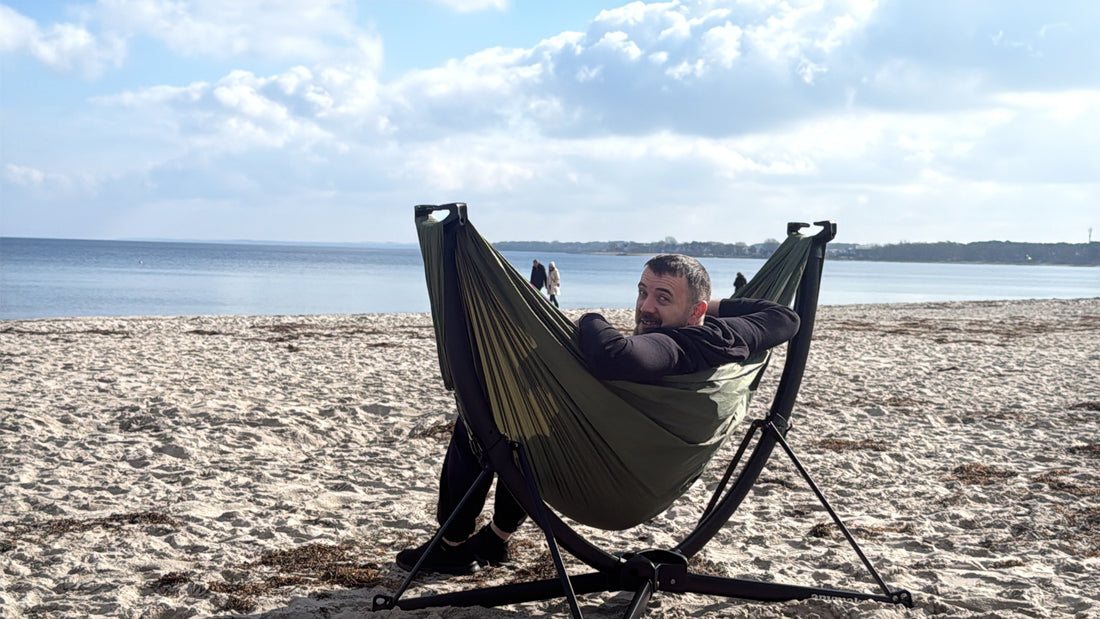 Hängesessel für Strand freistehend
