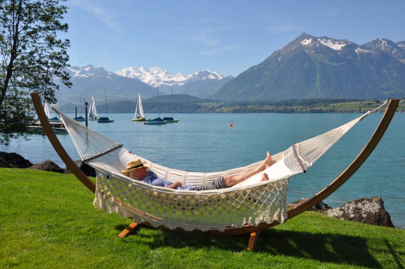 Hängematte mit Bordüre &amp;quot;Copacabana&amp;quot; – AlpineWorks swiss